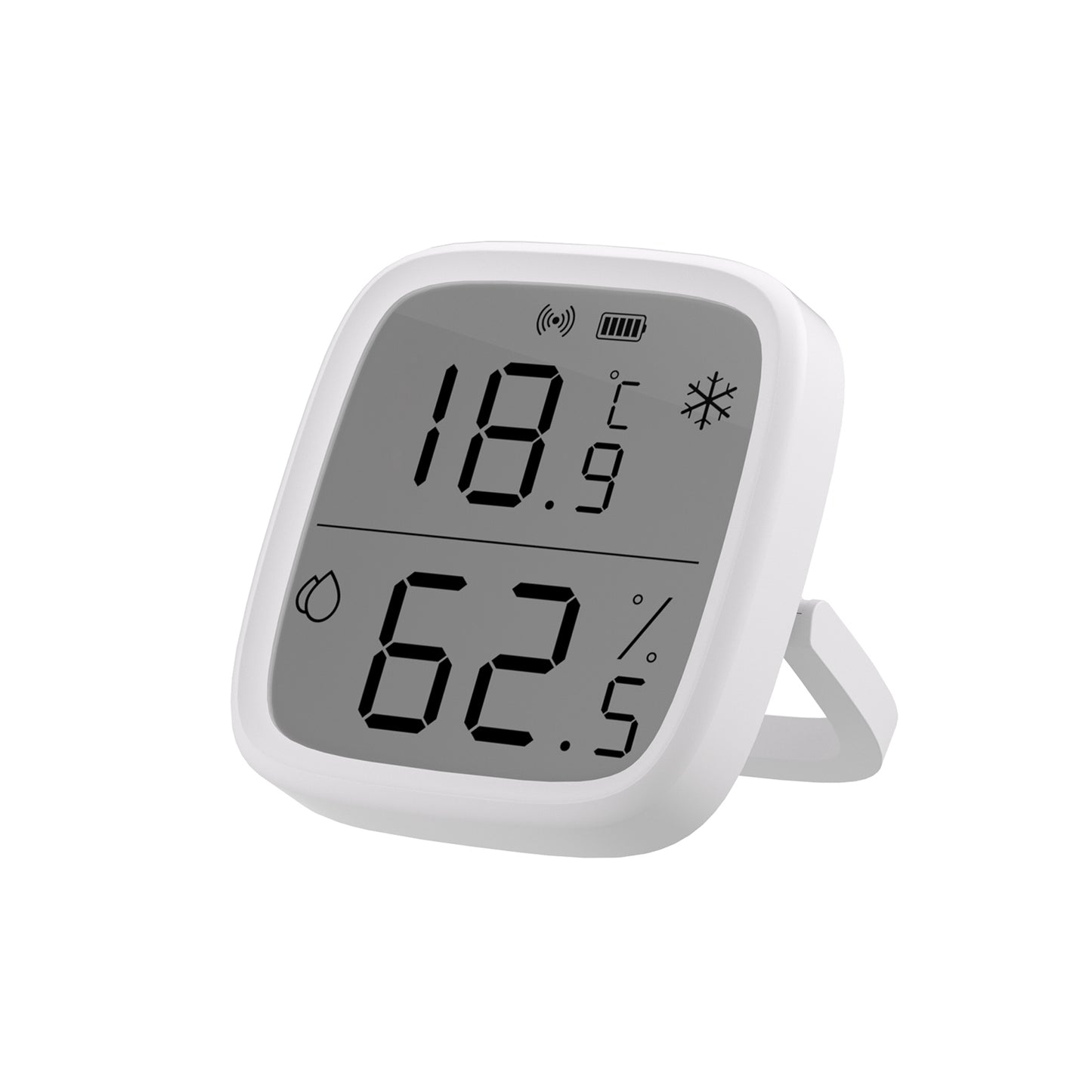 SONOFF SNZB-02D on Zigbee-teknologiaa hyödyntävä lämpötila- ja kosteusanturi