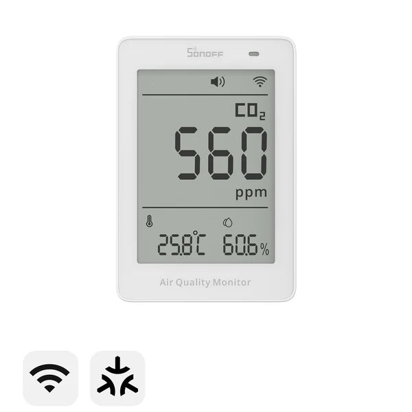 SONOFF AirGuard co2 ppm ilmanlaatu mittari sawf-08p