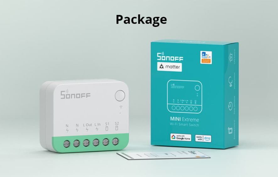 Sonoff Sonoff MINIR4M älykytkin (Matter-yhteensopiva)
