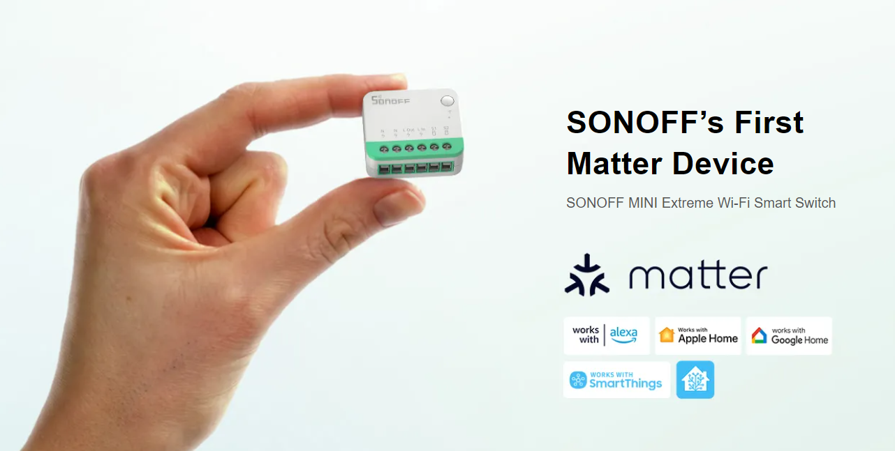 Sonoff Sonoff MINIR4M älykytkin (Matter-yhteensopiva)