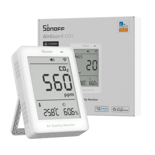 SONOFF AirGuard co2 ppm ilmanlaatu mittari sawf-08p