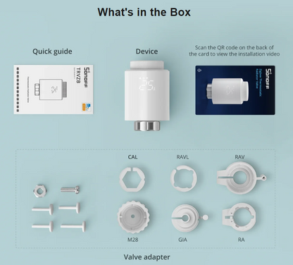 Sonoff Zigbee Älykäs termostaatti lämpöpatteriin TRVZB